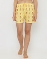 Shop Women's Yellow Regular Fit Printed Boxer