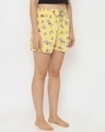 Shop Women's Yellow Regular Fit Printed Boxer