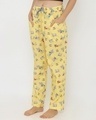 Shop Women's Yellow Regular Fit Printed Pyjamas