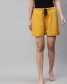 Shop Women's Yellow Shorts-Front
