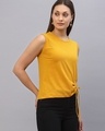 Shop Women's Yellow Slim Fit Top-Design