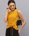 Shop Women's Yellow Slim Fit Top
