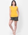 Shop Women's Yellow Slim Fit T-shirt