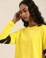 Shop Women's Yellow Solid Oversized T-shirt-Design