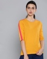 Shop Women's Yellow Solid T-Shirt-Front