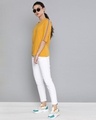 Shop Women's Yellow Solid T-Shirt