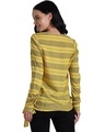 Shop Women's Yellow Striped Full Sleeve Top-Design