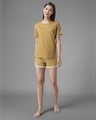 Shop Women's Yellow Striped Lounge Shorts