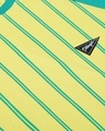 Shop Women's Yellow Striped T-shirt-Full