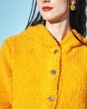 Shop Women's Yellow Hooded Sweatshirt