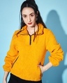 Shop Women's Yellow Sweatshirt-Front
