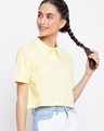 Shop Women's Yellow Crop T-shirt-Design