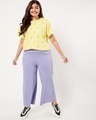 Shop Women's Yellow Tail All Over Pineapple Printed Plus Size Boyfriend T-shirt-Full