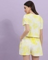 Shop Women's Yellow Tie & Dye Slim Fit Co-ordinates-Full