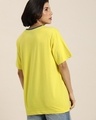 Shop Women's Yellow Tokyo Typography Oversized T-shirt-Design