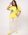 Shop Women's Yellow Trouble Maker Graphic Printed Plus Size Boyfriend Fit T-shirt-Design