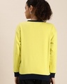 Shop Women's Yellow Typography Oversized Sweatshirt-Design