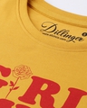Shop Women's Yellow Typography T-shirt-Full
