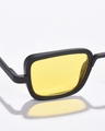 Shop Women's Yellow Square Polarised Lens Sunglasses