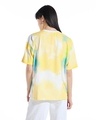 Shop Women's Yellow & White Fire of it All Graphic Printed Oversized T-shirt-Full