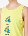 Shop Women's Yellow Tail Midnight Story Graphic Printed Tank Top
