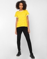 Shop Women's Yolo Yellow AOP T-shirt-Full