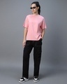 Shop Women's Pink Oversized T-shirt