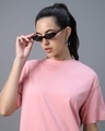 Shop Women's Pink Oversized T-shirt