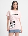 Shop Women's Pink Sarcastic One Graphic Printed Boyfriend T-shirt-Front