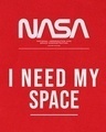 Shop Women's Red Spaced NASA Graphic Printed T-shirt