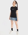 Shop Women's Black Stay Hydrated Graphic Printed T-shirt-Full