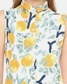 Shop Women Stylish Floral Design Sleeveless Casual Top