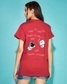 Shop Women's Red The Astronaut BTS Graphic Printed Boyfriend T-shirt-Front