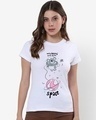 Shop Women's White Totally Koalified Graphic Printed T-shirt-Front