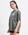 Shop Women's Grey Toxic Graphic Printed Oversized Acid Wash T-shirt-Design