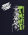 Shop Women's Blue Turtle Power Graphic Printed Boyfriend T-shirt