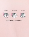 Shop Women's Pink Weekend Mood Tom Graphic Printed Boyfriend T-shirt