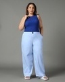 Shop Women's Blue Plus Size Pyjamas-Full