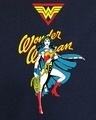 Shop Women's Blue Wonder Woman Graphic Printed Oversized T-shirt
