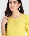 Shop Women's Yellow Mid Kurta-Full