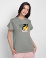 Shop Wonder Woman Comical Boyfriend T-Shirt-Front