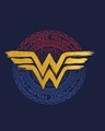Shop Wonder Woman Foil Logo Fleece Light Sweatshirts (DCL)-Full