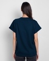 Shop Wonder Woman Frame Boyfriend T-Shirt Navy Blue (DCL)-Design