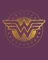 Shop Wonder Woman Gold Plated Logo Cap Sleeve T-Shirt Dress (DCL)