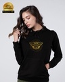Shop Wonder Woman Gold Plated Logo Fleece Hoodie (DCL)-Front