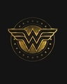 Shop Wonder Woman Gold Plated Logo Fleece Hoodie (DCL)-Full