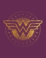 Shop Wonder Woman Gold Plated Logo Fleece Light Sweatshirt (DCL)-Full