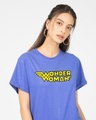 Shop Wonder Woman Main Boyfriend T-Shirt-Front