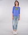 Shop Wonder Woman Main Round Neck 3/4th Sleeve T-Shirt-Design