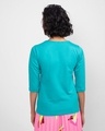 Shop WONDER WOMAN RETRO STRIPE Round Neck 3/4 Sleeve T-Shirt Tropical Blue (DCL)-Design